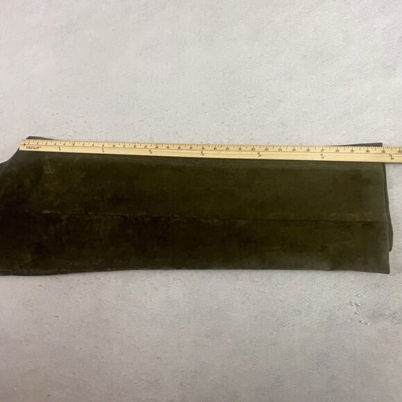 Alan Flusser Corduroy Pants Mens 38X32 Green Straight Leg Flat Front Trousers - Picture 8 of 12